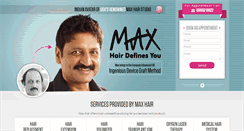 Desktop Screenshot of maxhair.us