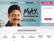 Tablet Screenshot of maxhair.us